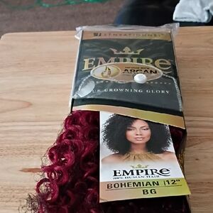 Bohemian 12" Hair Extensions - Deep Burgundy